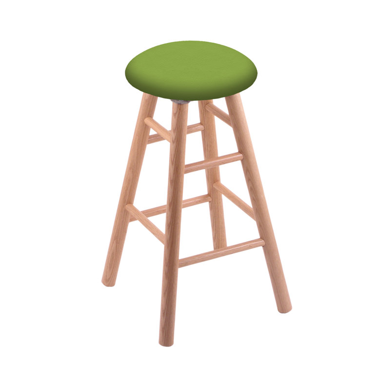 Swivel 36" Extra Tall Stool, Natural Oak, Canter Kiwi Green