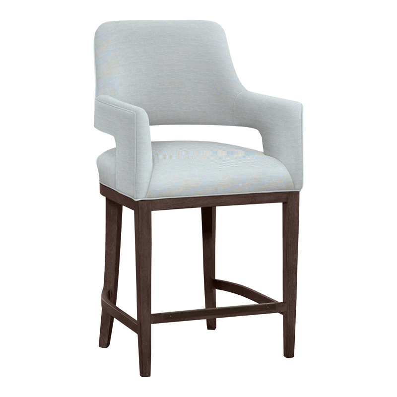 Tabouret de bar et de comptoir Josie, Tabac, Tabouret de comptoir (siège d'une hauteur de 26,5