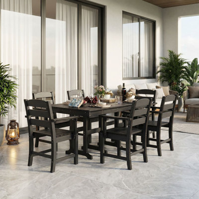 6-Person Hdpe Outdoor Dining Set