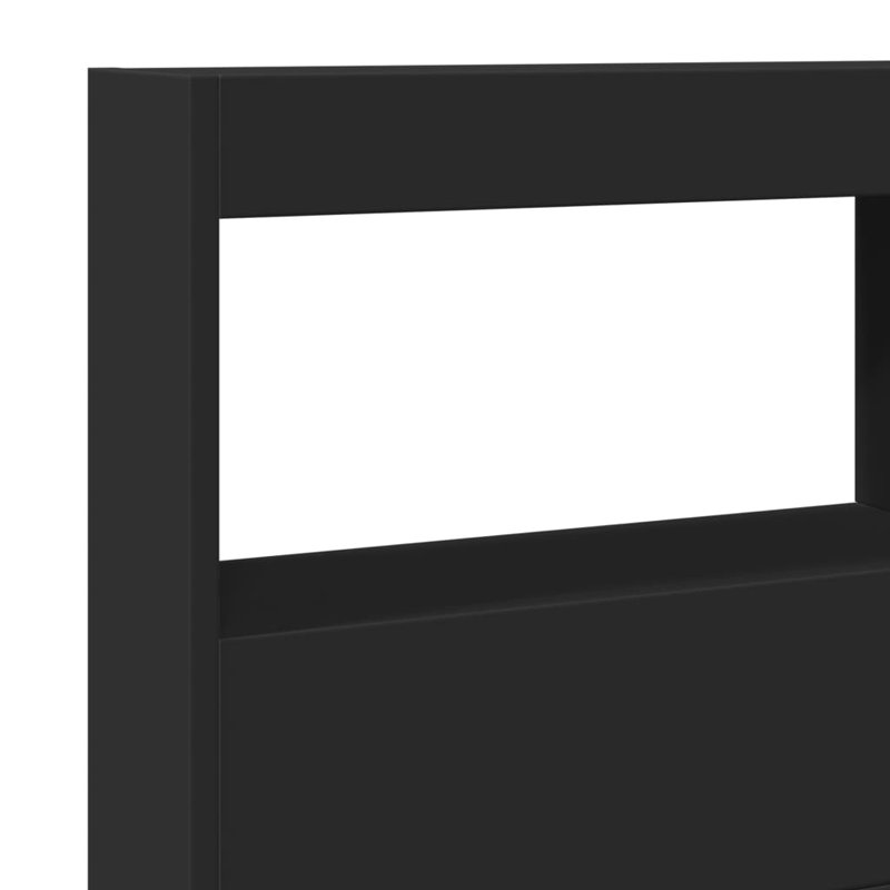 Cedria Headboard, Black, Double - 140 x 200 cm