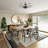 Breanna 30" Modern Firefly Chandelier 5 - Light Dimmable with Semi-Flush Downrod