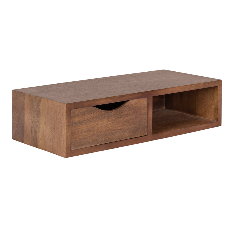 Table d'appoint Byata, Bois brun foncé