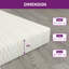 Surmatelas en mousse à mémoire de forme 3 po Chimel-446730086