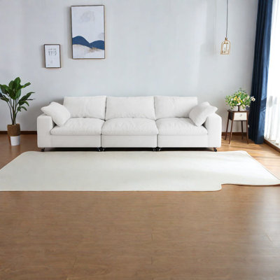 Luxurious Oversized 3-seater Sofas, Down-filled Modular Couch For Spacious Living Room