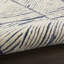 Beva Geometric Handmade White/Blue Area Rug-1584396291