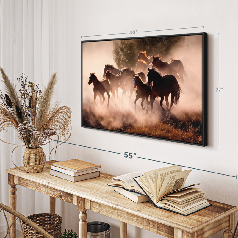Animal «Dusty Horses», H 40 po x l 27 po