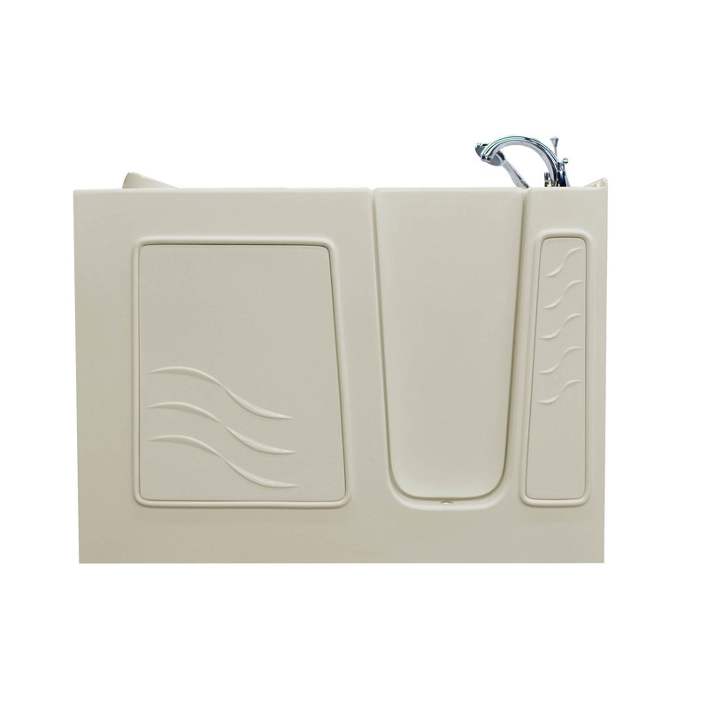 Baignoire de trempage 53" x 26" Santa Fe, Biscuit, Droite