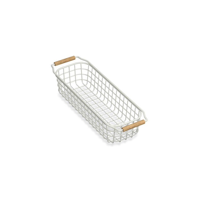 Panier pour évier de cuisine Audrinewire Audrinewire, Blanc foncé