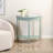 Tinsle Collection Half Moon Console Table with Storage Shelf End Table - Honeynut-104621371