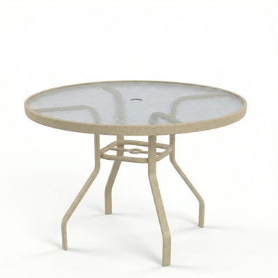 Windward Outdoor Glass 42" Round Dining Table