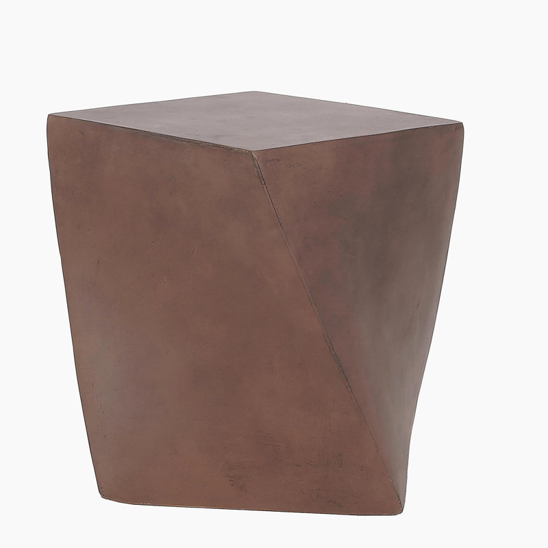 Table d'appoint d'extérieur en béton léger