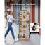 Grid Wall Panel Wire Display Rack with Wheels & Hooks