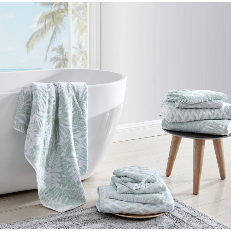 Tommy Bahama Lago Palm 6 Piece Cotton Towel Set, 6 Piece Towel Set