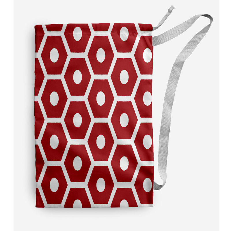 Fabric Laundry Bag with Handles, Small (29" H x 18" W), Orange