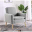 Fauteuil d'appoint en cristal de 29 po de large, recouvert de lin, avec accoudoirs.-1840298424