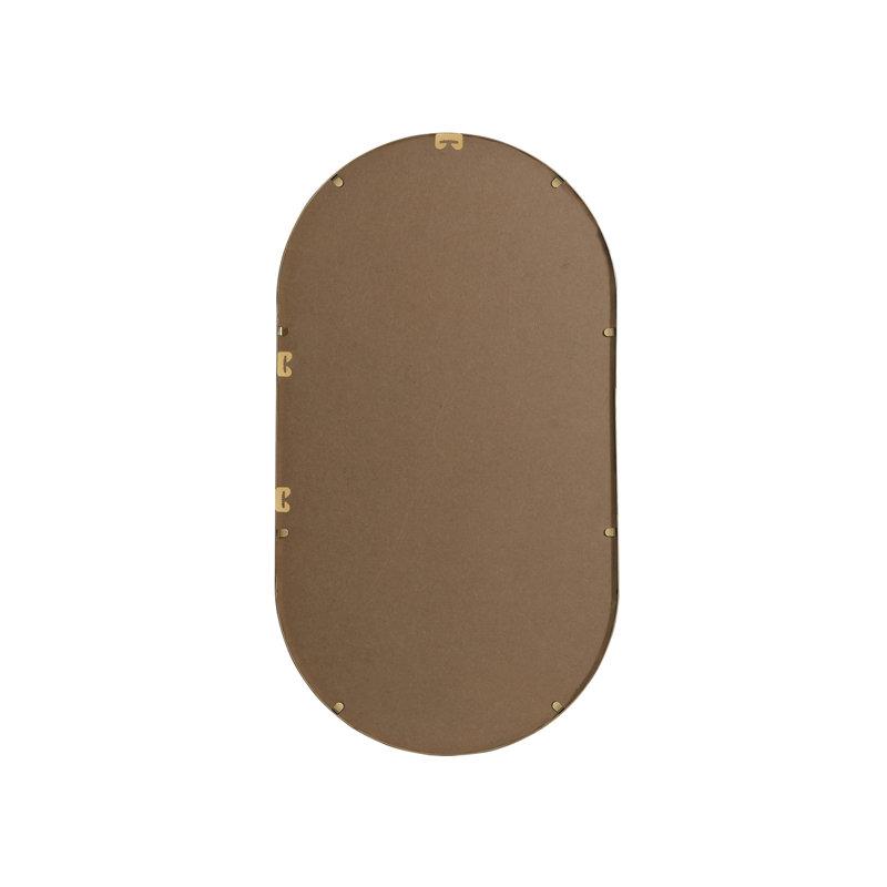Sabine Metal Pill Wall Mirror, Brass, 36" x 20"