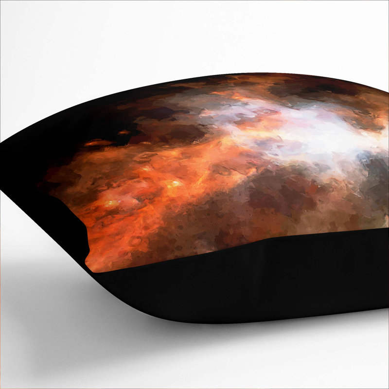 Square Throw Cushion, Black, 40cm H x 40cm W x 15cm D
