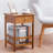 Pandorea Solid Wood End Table with Storage