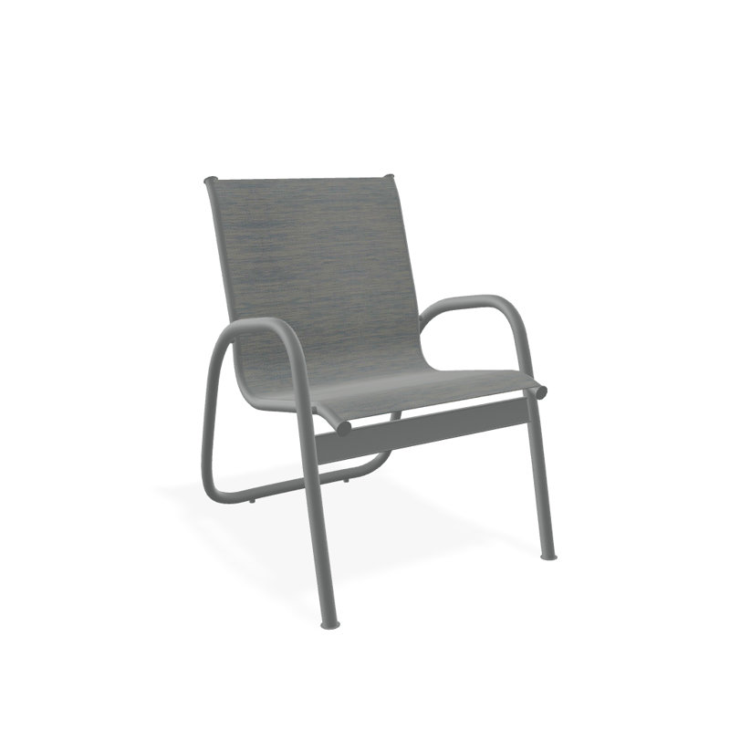 Fauteuil de patio Gardenella, Graphite texturé, Réflexion