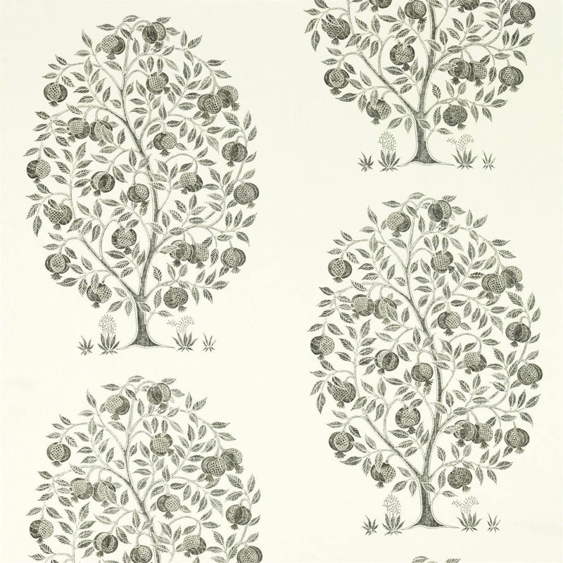 Anaar Tree Fabric, Charcoal