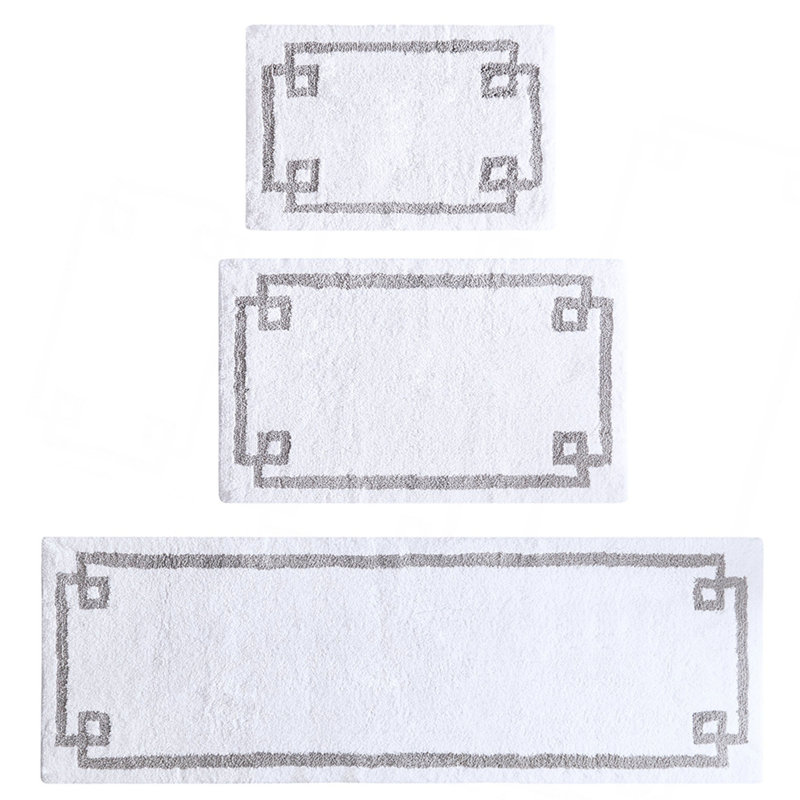 Cotton Tufted Bath Rug 24X72, Single - 2' x 6', White