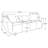 Lowther Chenille Upholstered Splayed Arm Sofa Greige