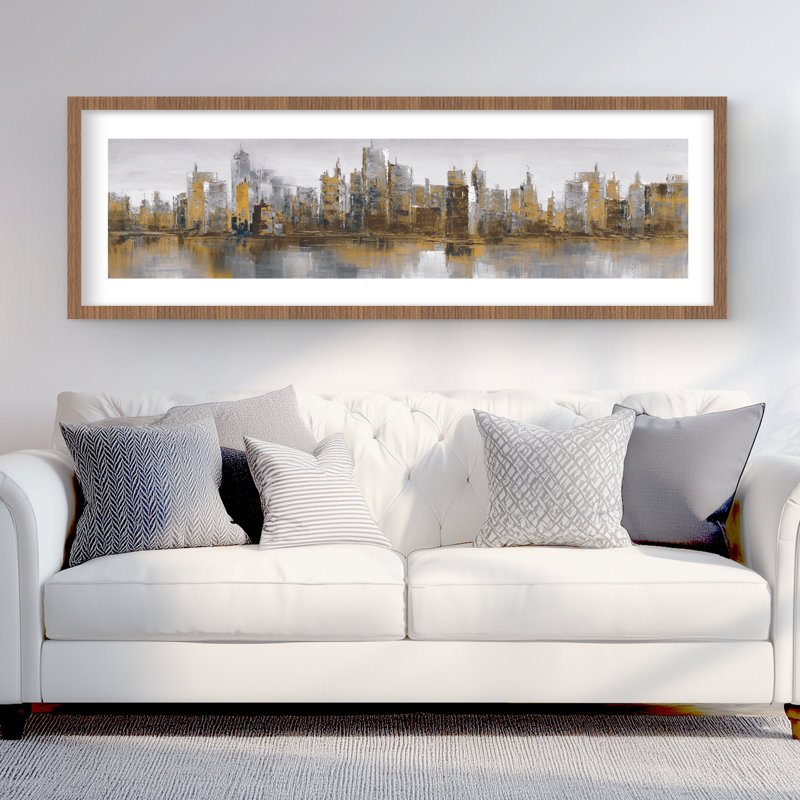 Gloomy Cityscape - reproduction encadrée industrielle pour décoration