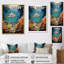 Teal Shark Coastal Creatures, reproduction d'art sur toile-116975820-116975818