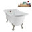 58" Streamlin Clawfoot Tub,Tray,Drain, Clawfeet-101628925-102219861