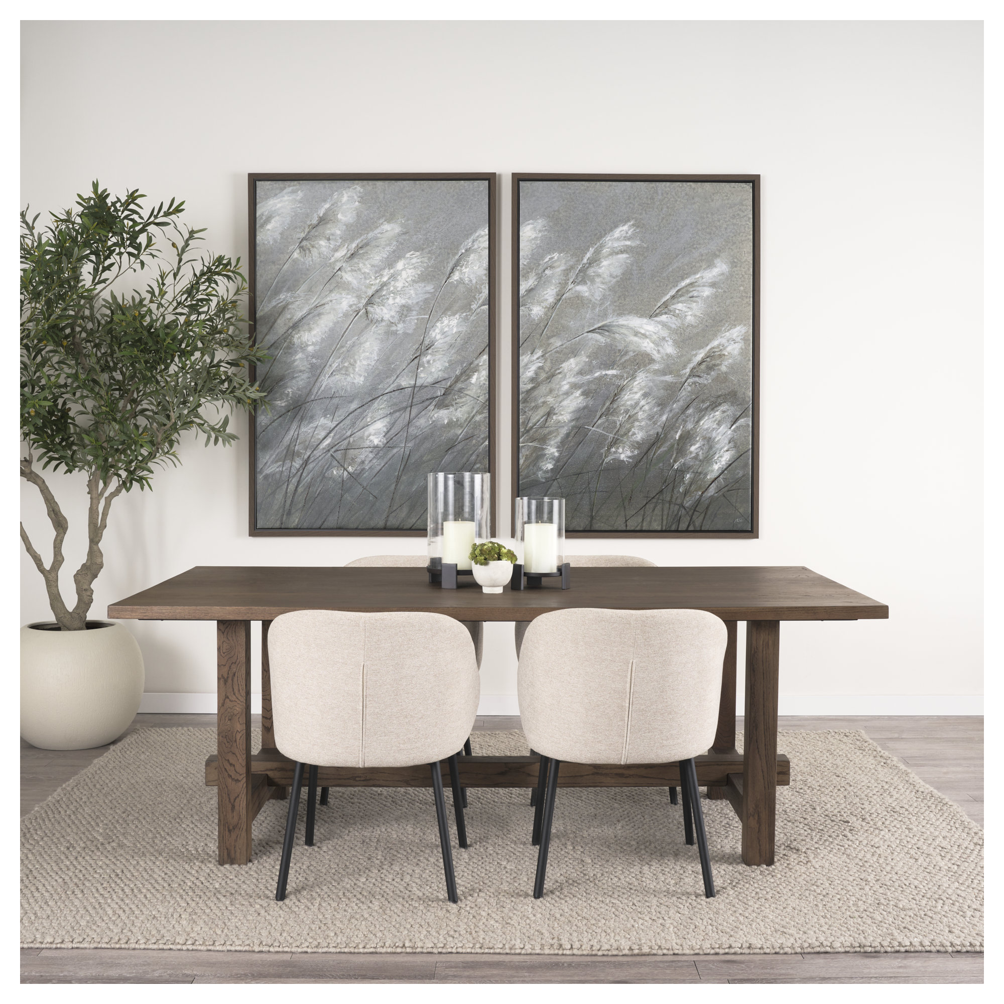 Peabody 84'' Dining Table, Brown