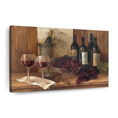 «Vintage Red Wine», reproduction sur toile