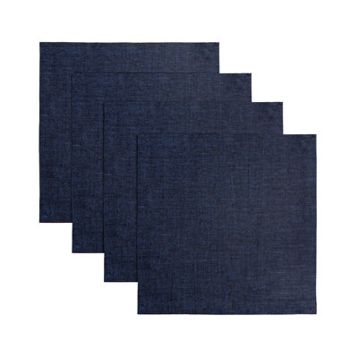 100% Pure Linen Square Placemats - Athena