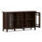 Bedford 62"W Solid Wood Transitional Wide Display Cabinet with Glass Doors and Adjustable Shelves