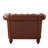 Camberley 39.5" Wide Tufted Chesterfield Club Chair with Scrolled Arms, Nailhead Trim, and Turned Legs-339274456