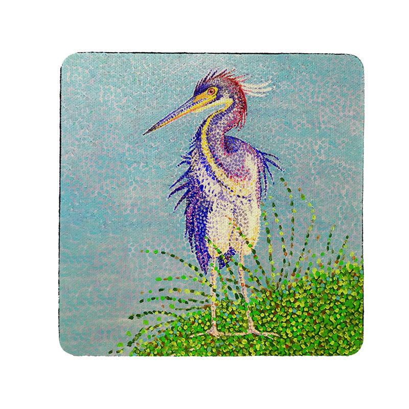 Sous-verre Windy Louisiana Heron