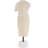 Geovan Paper Mache Distressed Greek Inspired Figurine People Decorative Cream Sculpture with Mable Base