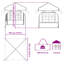Vidaxl Pop-Up Party Tent 210D Oxford With Silver Coating-126787351-126787344