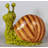 Comic Male Snail Over Sized Statue