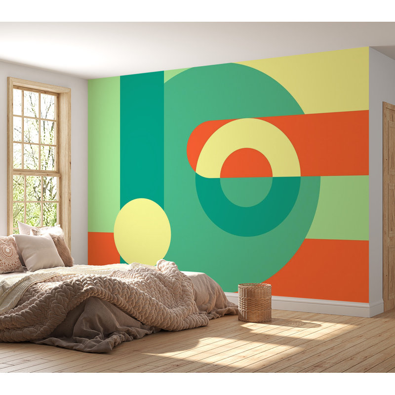 Papier peint géométrique Jonna, L 115 po x L 82 po