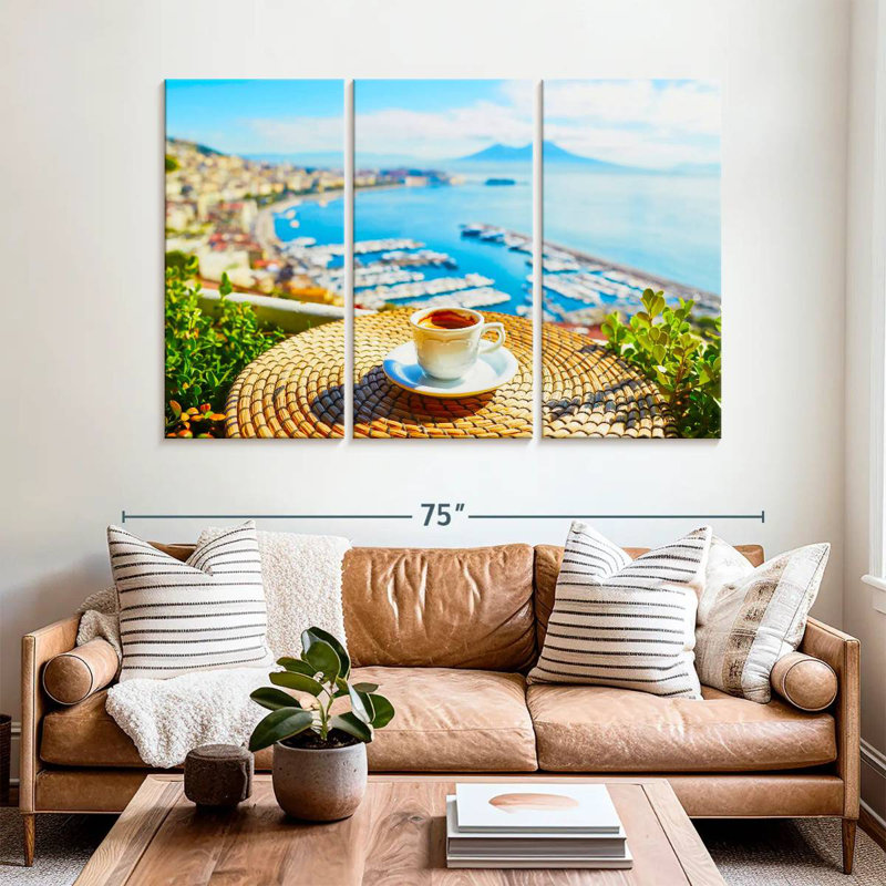 'Coffee At Naples, 42" H x 65" W