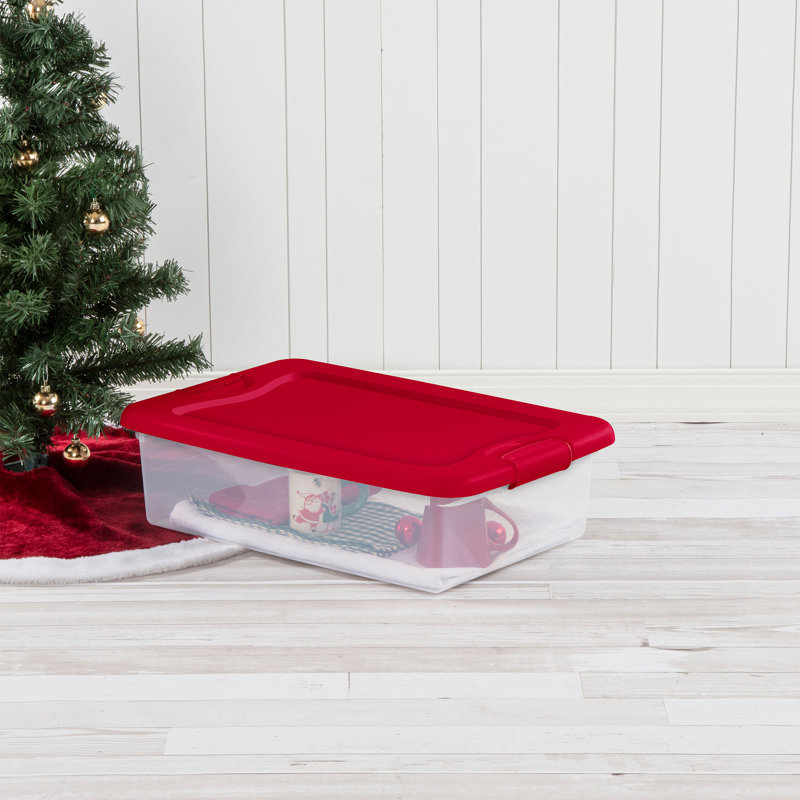 6.8" H x 16" W x 23.7" D Christmas 18 Piece Storage Set