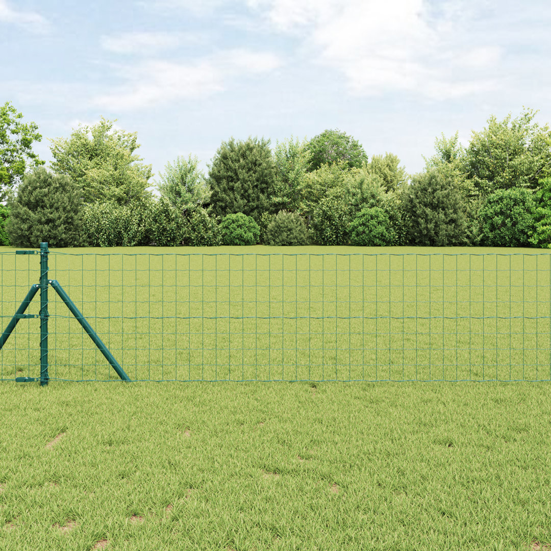 Euro Fence With 7 Posts Galvanised Steel