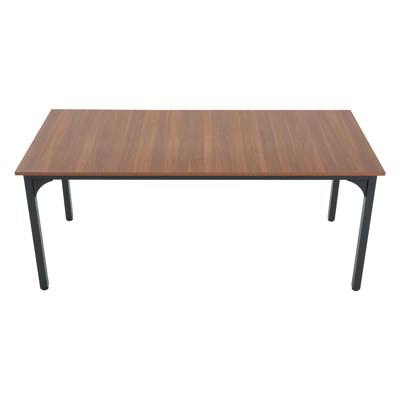 71In Rectangle Dining Table Wood Kitchen Table For 6-8 Person Brown (Only Table)