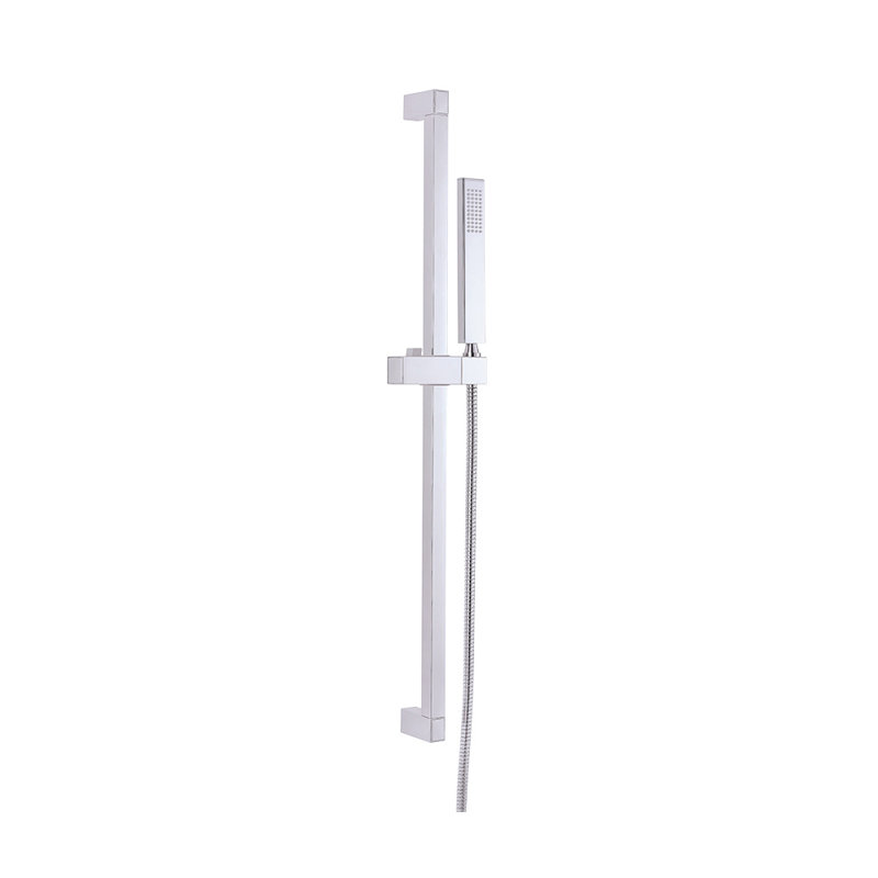 Versa Square 30" Slide Bar Assembly W/ Single Function Rectangular Handshower 1.75Gpm Chrome, Chrome