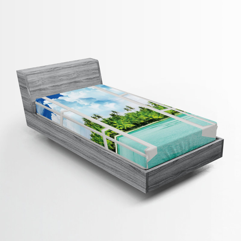 Ensemble de 2 draps-housses Ambesonne, Drap-housse de taille simple