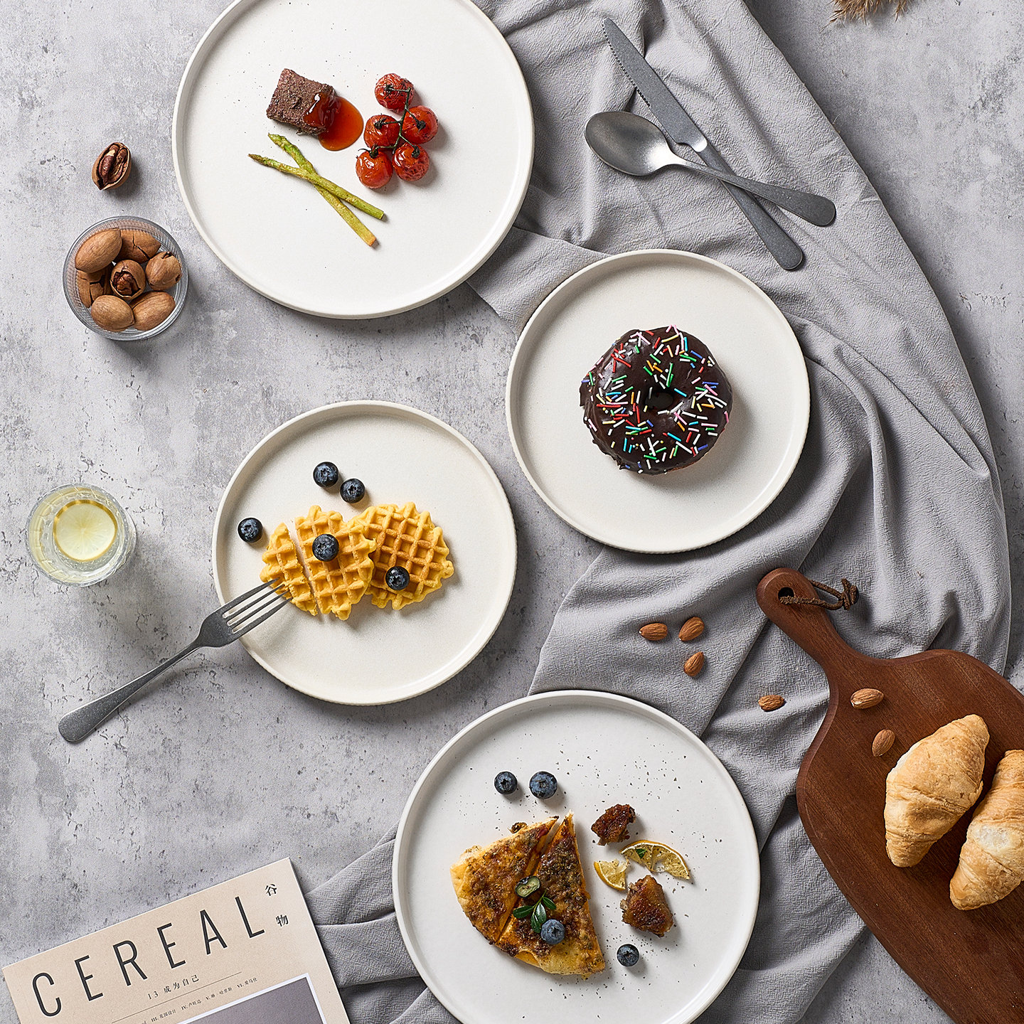 Joss & Main 10" Stoneware Dinner Plate, Matte White