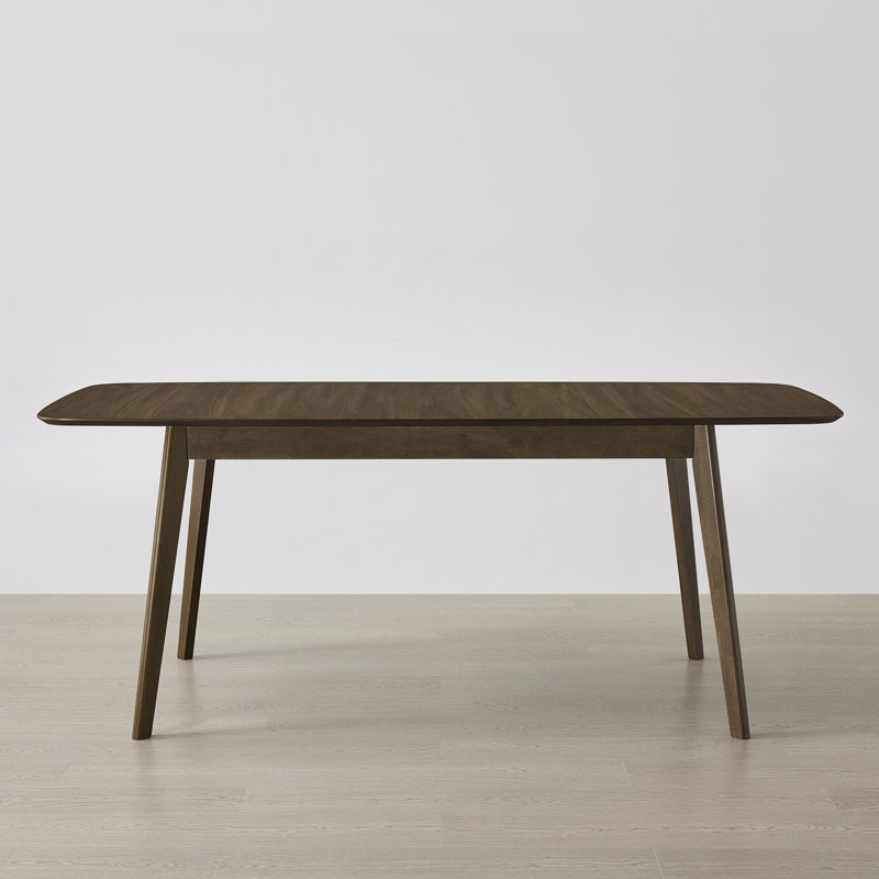 59-75'' Extendable Dining Table, 29.5"H x 59.1"L x 35.4"W, Walnut