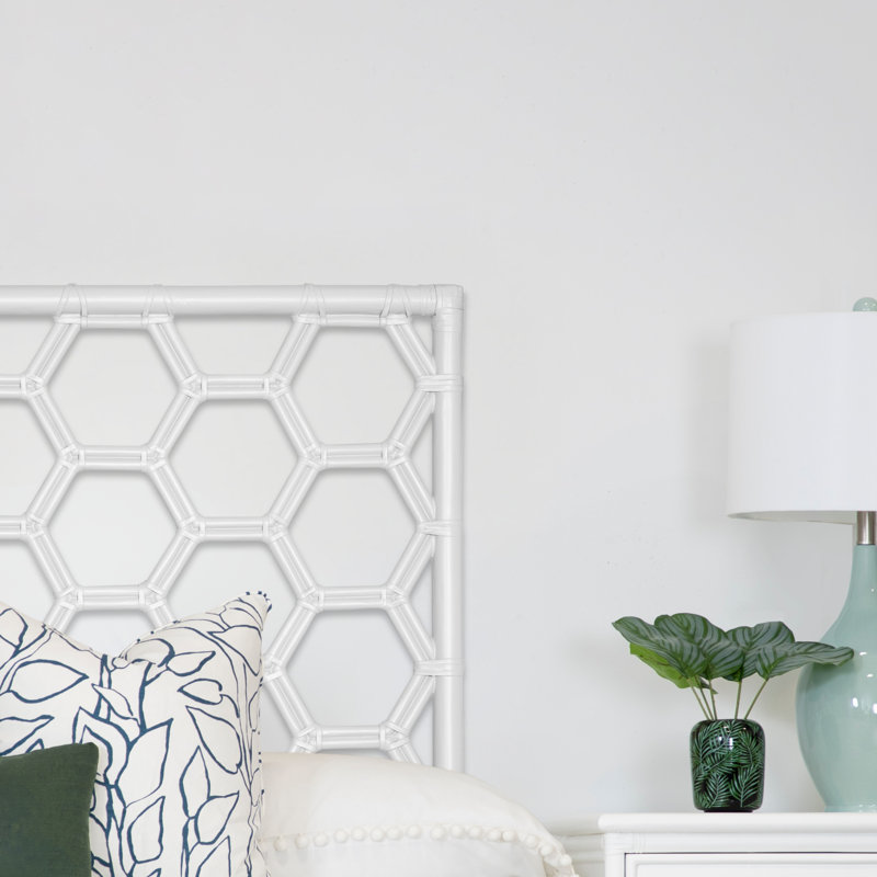 Lit plateforme Honeycomb, Blanc, Simple