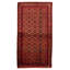 Tapis en laine rouge foncÃ© Herati nouÃ© Ã  la main, 1,17 m x 2,21 m