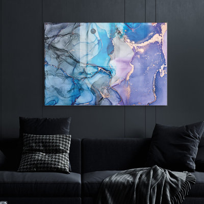 Stunning Tempered Glass Wall Art Painting, 27.6 x 39.4 inches | 100% Tempered Glass, Thickness: 0.16 inches | Elegant Home Decor for Living Room or Office, Durable & Easy to Clean, Perfect Gift Idea